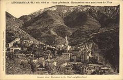 CPA Luceram A M Vue generale Excursion aux environs de Nice 