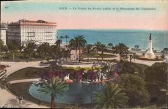 CPA Nice La Grolle du Jardin public et le Monument du Cantenaire 