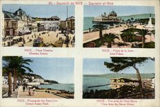 CPA Souvenir de Nice Place Square Promenade des Etats Unis Palais de la Jetee Vue prise du Mont Boro