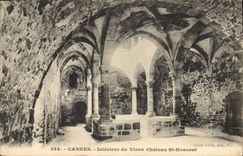 CPA Cannes Interieur du Vieux Chateau St Honorat 