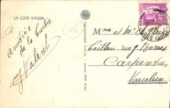 CPA La Turbie A M Vue sur la Tour d'Auguste et le Mont Agel