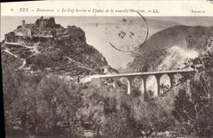 CPA Eze Panorama Le Cap Ferrat et Viaduc de la nouvelle Corniche 