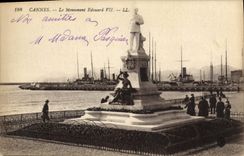 CPA Cannes Le Monument Edouard VII 
