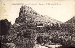 CPA Saint Jeannet Alpes Maritimes Vue prise du Chemin de la Gaude 