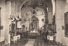 CPA Roquefort Alpes Maritimes Eglise paroissaiale Notre Dame de Canlache Vue interieure 