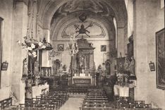 CPA Roquefort Alpes Maritimes Eglise paroissiale Notre Dame de Canlache Vue interieure 