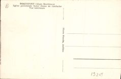 CPA Roquefort Alpes Maritimes Eglise paroissiale Notre Dame de Canlache Vue interieure 