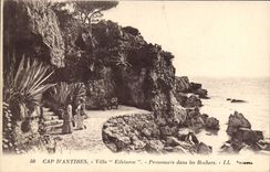 CPA Cap d'Antibes Villa Eileinroc Promenade dans les Rochers 