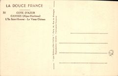 CPA La Douce France Cote d'Azur Cannes Alpes Maritimes l'Ile Saint Honorat
