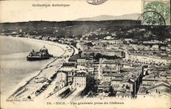 CPA Nice Vue generale prise du Chateau 
