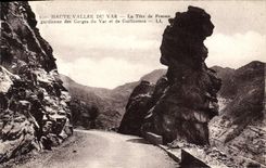 CPA Haute Vallee du Var La Tete de Femme gardienne des Gorges du Var et de Guillaumes 