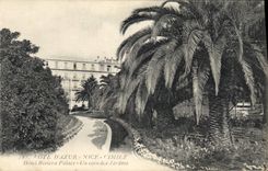 CPA Cote d'Azur Nice Cimiez Hotel Riviera Palace Un coin des Jardins 