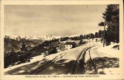 CPA Peira Cava A M La Chaine des Alpes Sports d'hiver 