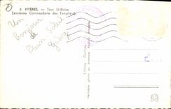 CPA Hyeres Tour St Blaise ancienne Commanderie des Templiers 