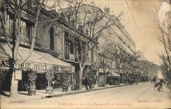 CPA Toulon Le Boulevard de Strasbourg Brasserie Guillaume Tell