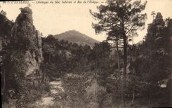 CPA l'Esterel Obelisque du Mal Infernet et Roc de l'Evenque 