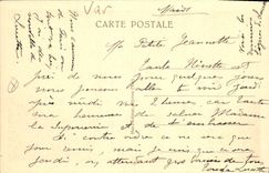 CPA Hyeres Palmiers de l'Avenue des Iles d'Or et vue sur les iles 