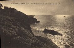CPA Saint Raphael Var Les Rochers du Parc Calvet Effet de nuit 