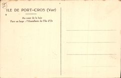 CPA Ile de Port Cros Var Au fond de la baie Face au large l'Hostellerie de l'Ile d'Or