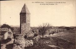 CPA Frejus Var La Lanterne et l'entree du Port au temps des Romains 