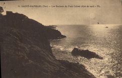 CPA Saint Raphael Var Les Rochers du Parc Calvet Effet de nuit 