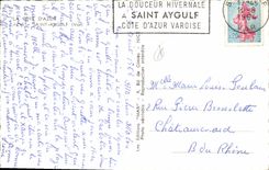 CPA La Cote d'Azur Souvenir de Saint Aygulf Var