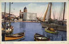 CPA St Raphael Le Port Bateaux