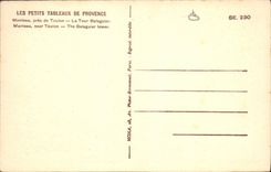 CPA Les Petits Tableaux de Provence Manteau pris de Toulon La Tour Balaguir 