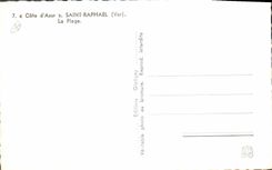 CPA Cote d'Azur Saint Raphael Var La Plage 