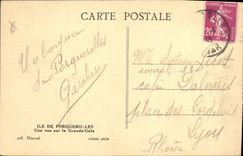 CPA Ile de Porquerolles Une vue sur la Grande Gale