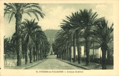 CPA Hyeres les Palmiers Avenue Godillot 