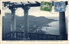 CPA Le Trayas Var La Pointe de l'Esquillon vue des terrasses de la Villa Veronese 