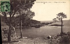 CPA Saint Raphael Var Plage de la Bosse 