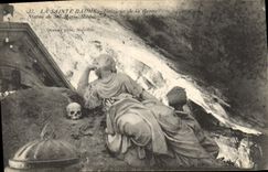 CPA La Sainte Baume Interieur de la Grotte Statue de Ste Marie Madeleine 