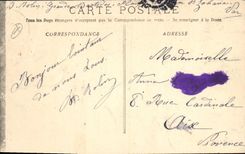 CPA La Sainte Baume Interieur de la Grotte 