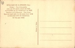 CPA Basilique de St Maximin Var Choeur Vue d'ensemble Orgue