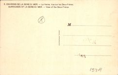 CPA Envrions de la Seine Mer La Verne Vue sur les Deux Freres