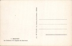 CPA Belfort Le Chateau et le Square du Souvenir