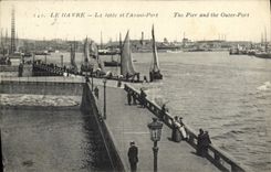 CPA Le Havre La jetee et l'Avant Port 