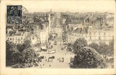 CPA Le Havre Jardin de l'Hotel de Ville et Rue de Paris 