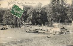 CPA Parc de Versailles Flotille du Canal 