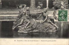 CPA Versailles Parc du Grand Trianon Bassin des quatre pucelles 