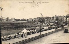 CPA Les Sables d'Olonne La Plage et le Remblai 