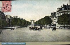 CPA Paris Avenue des Champs Elysees 