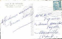 CPA Paris et Ses Merveilles Facade de la cathedrale Notre Dame 