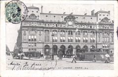 CPA La Gare St Lazare Paris 