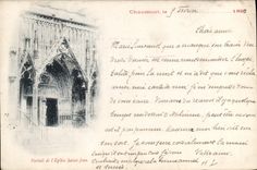 CPA Chaumont Portail de l'Eglise Saint Jean Carte 1899
