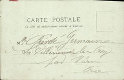 CPA Mouchy Oise Cour d'Honneur du Chateau 