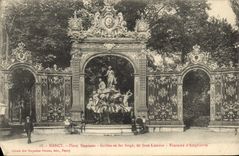 CPA Nancy Place Stanislas Grilles en fer forge de Jean Lamour Fontaine d'Amphitrite 