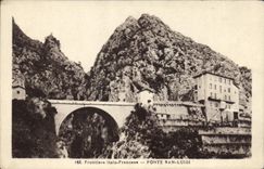 CPA Frontieres Italo Francess Ponte San Luigi 